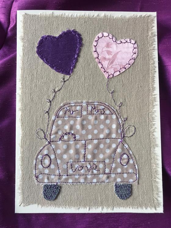 spotty love bug vw wedding card