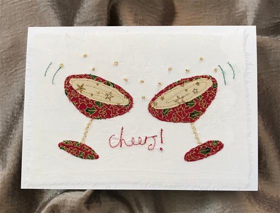 festive celebrations card on white