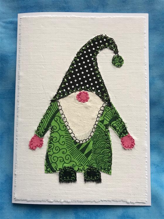 gavin green gnome greeting card