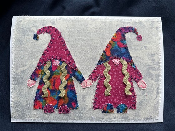 lady gnomes greeting card