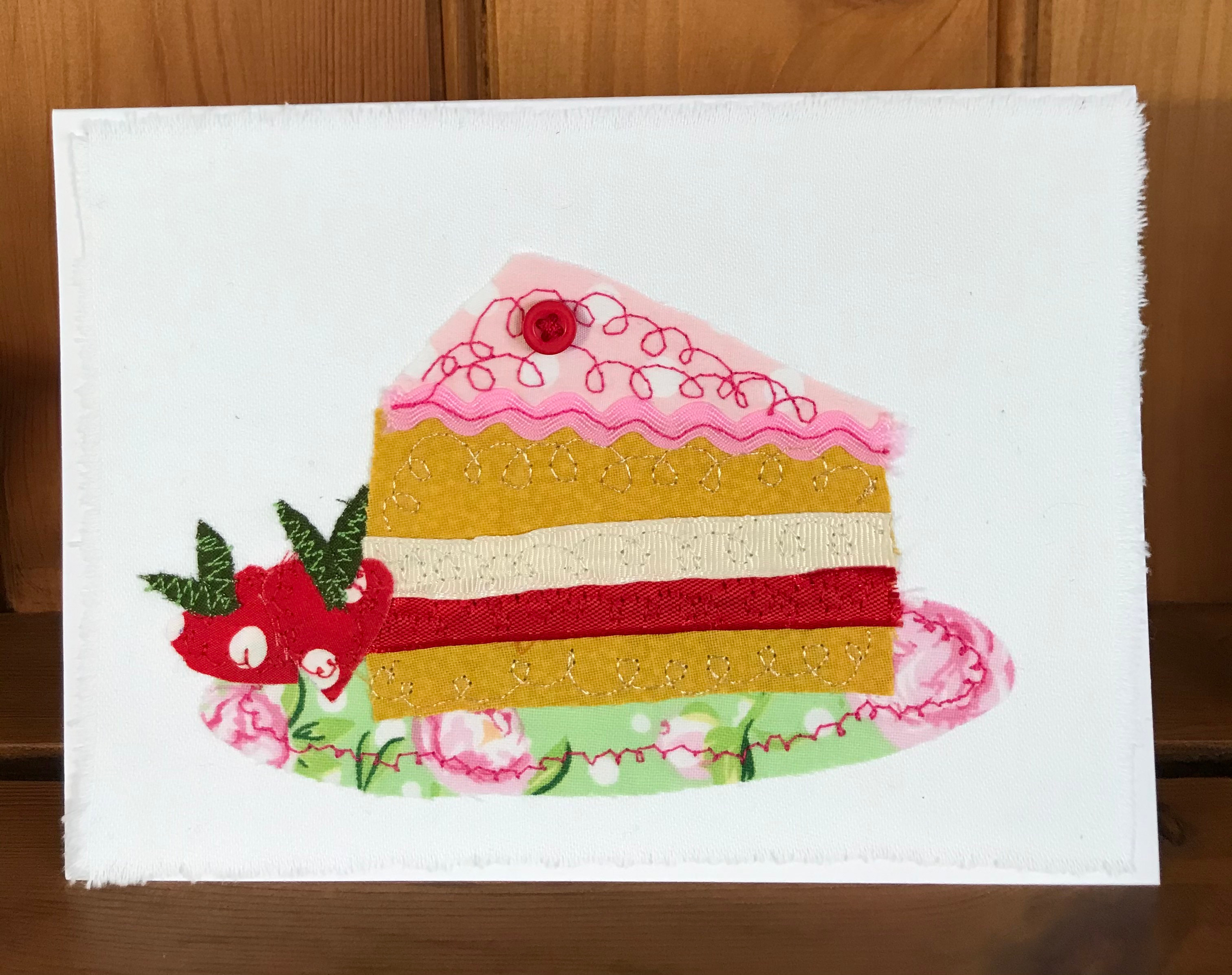 Victoria sponge greeting card