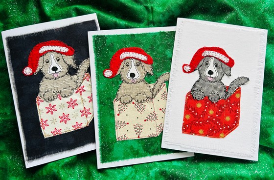 Christmas puppy presents