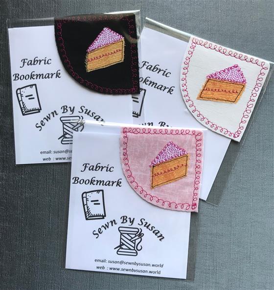 Slice of cake bookmarks