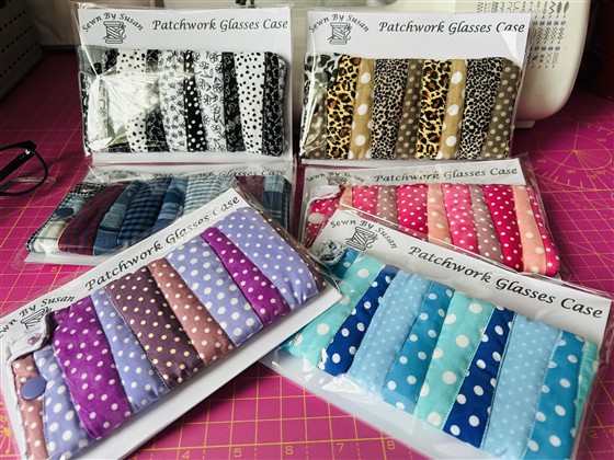 Patchwork glasses cases