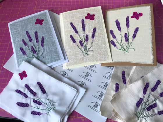 Little top up of lavender cards