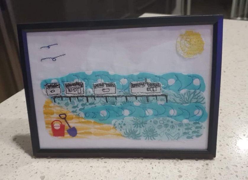 Framed Southwold Pier greeting card