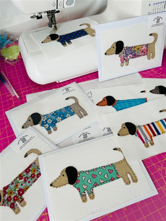 Sewing sausage dogs