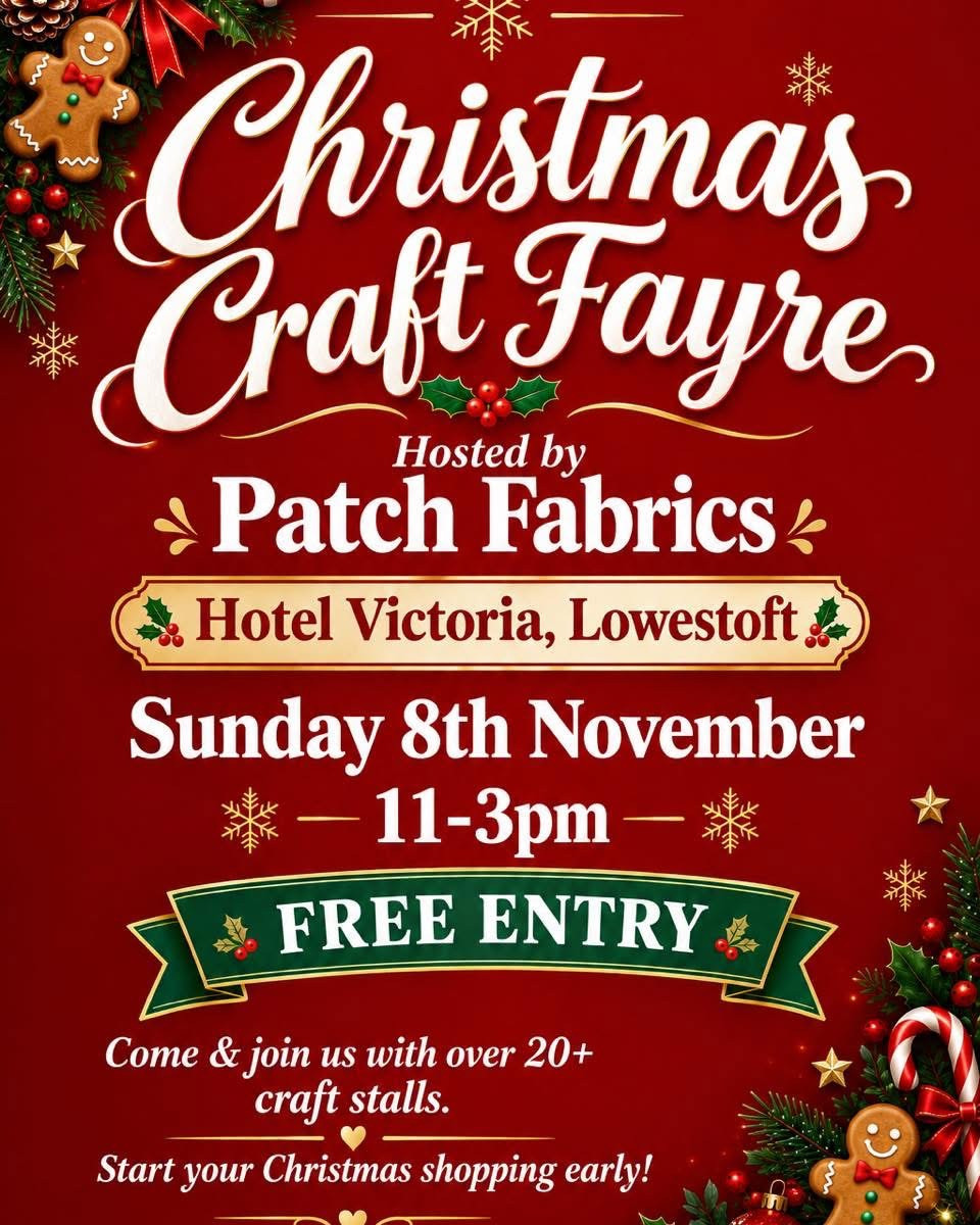 8th November 2026 - Christmas Fayre at Hotel Victoria, Kirkley Cliff Road, Lowestoft, NR33 0BZ